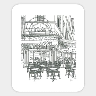 Cafe in Paris Sticker